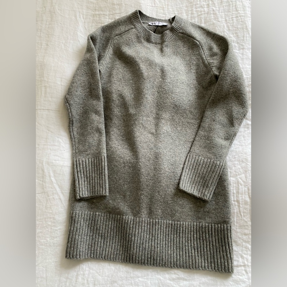 Zara Grey Sweater Dress 5536/147/812. BNWT. Size XS - Picture 13 of 13